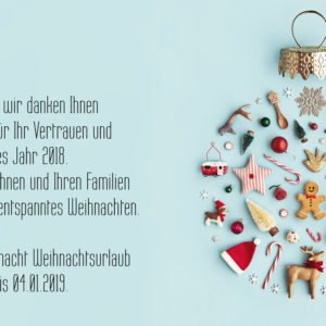 Notdienst während unseres Weihnachtsurlaubes