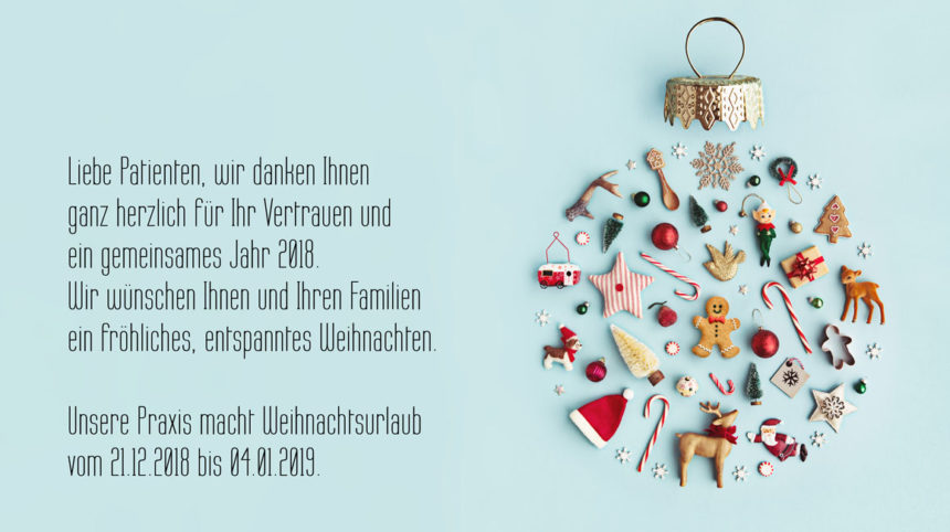 Notdienst während unseres Weihnachtsurlaubes